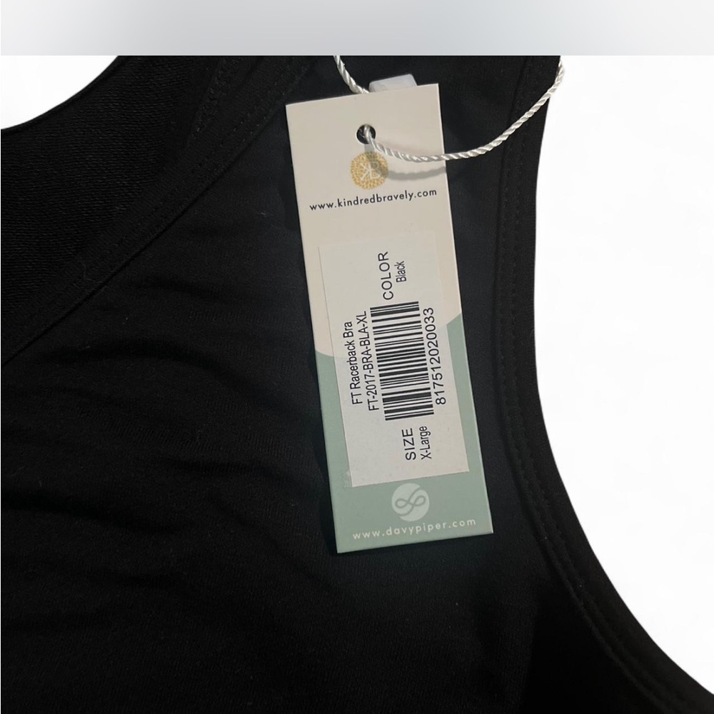 Kindred Bravely NWT Black Racerback Bra NOT Padded and NO wires - Picture 3 of 5